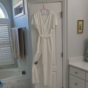 ANTONIO MELANI Cream Jumpsuit